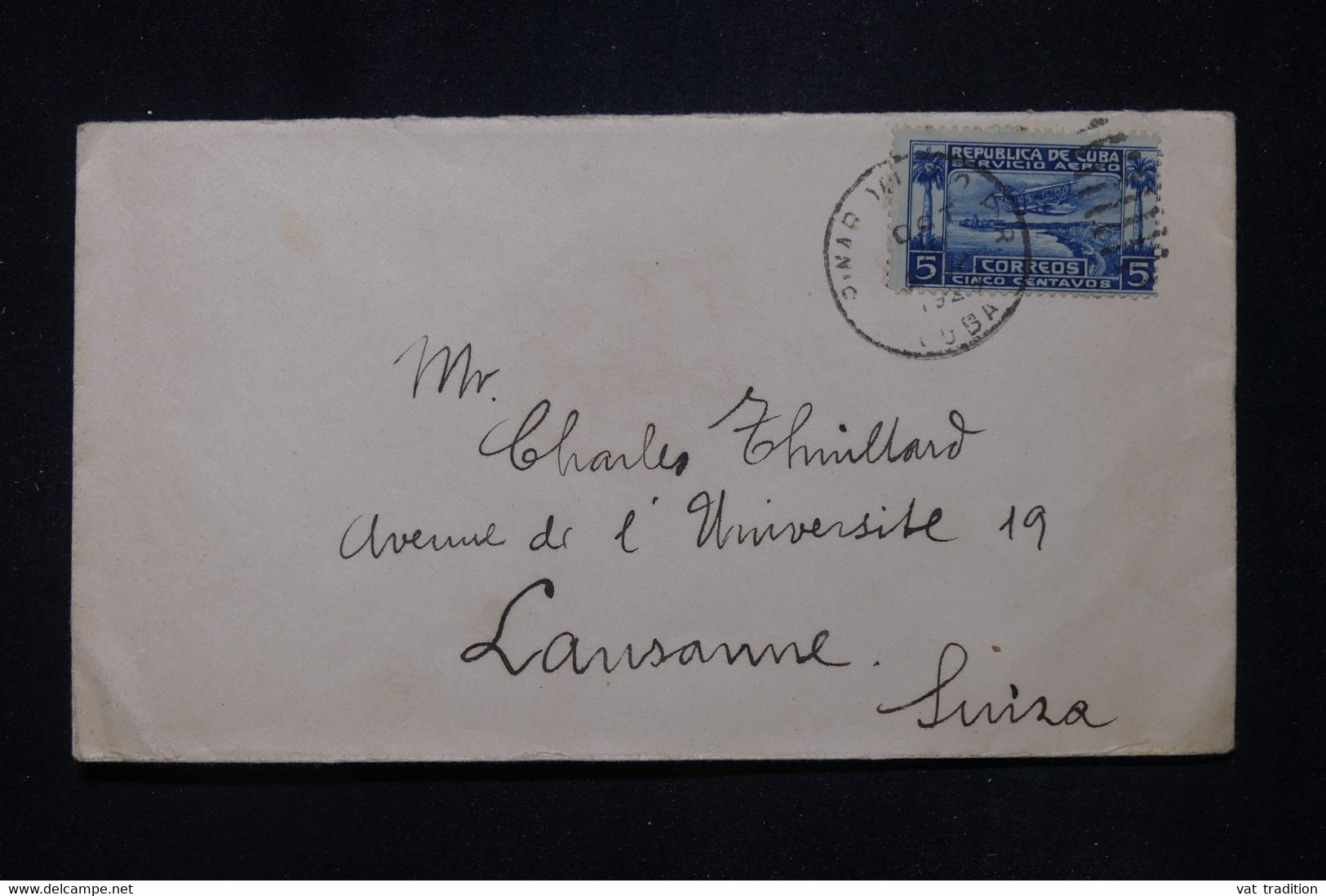 CUBA - Enveloppe Pour La Suisse  - L 111694 - Lettres & Documents