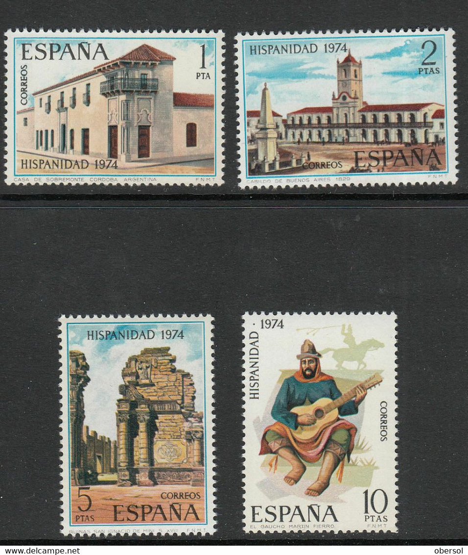 Spain 1974 Hispanidad Argentinian Scenes Complete MNH - Nuovi