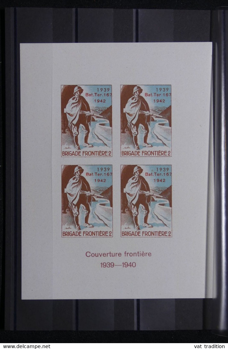 SUISSE - Bloc De 4 Vignettes De La Couverture Frontière 1939/40 - L 111701 - Labels