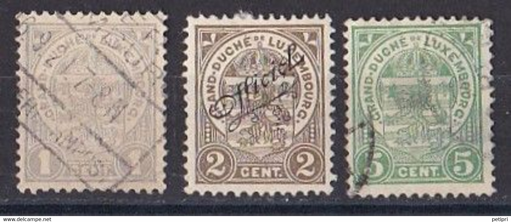 Luxembourg Timbres Oblitéré Y&T N °  89  90  92 - 1907-24 Wapenschild