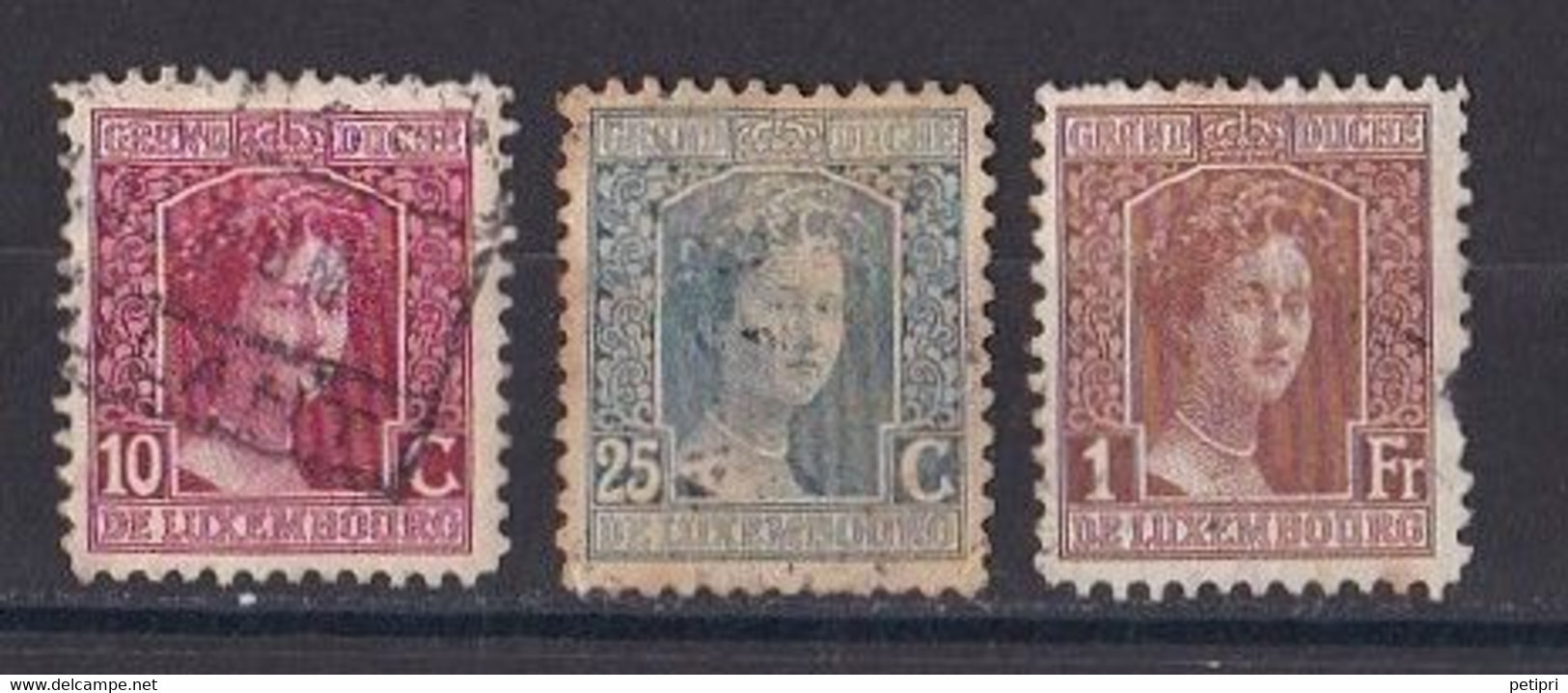 Luxembourg Timbres Oblitéré Y&T N °  95  99  107 - 1914-24 Marie-Adélaida