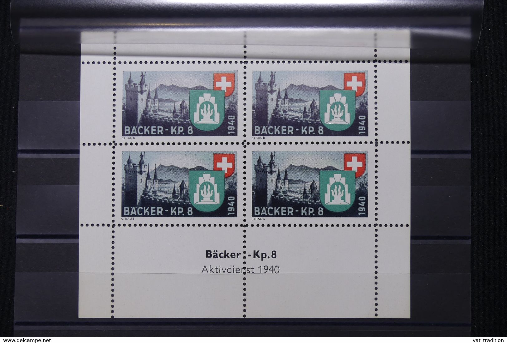 SUISSE -  Bloc De 4 Vignettes Militaire De 1940 - L 111727 - Etichette