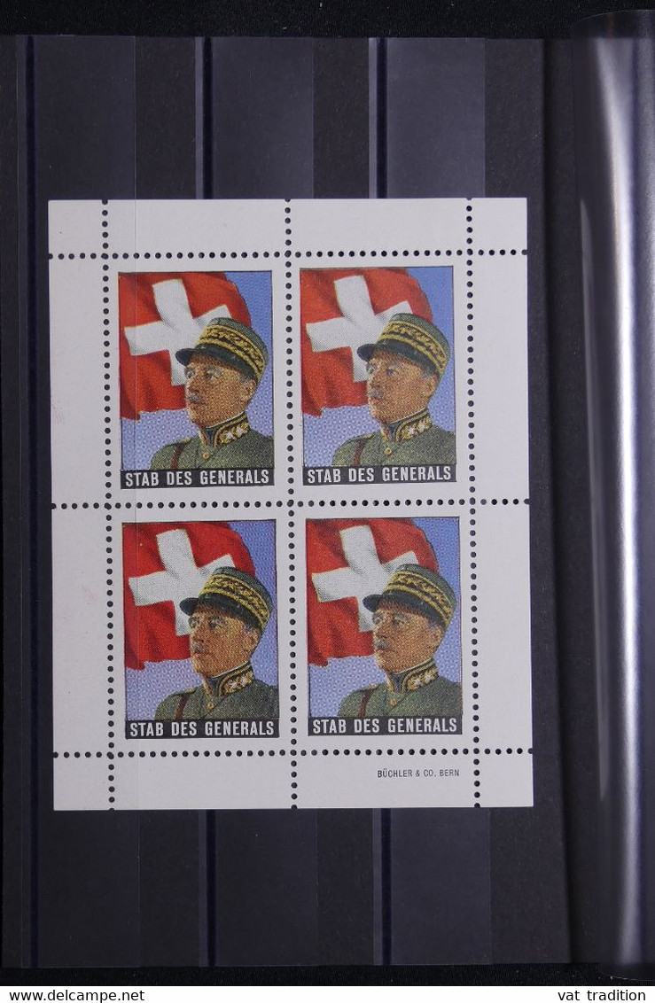 SUISSE -  Bloc De 4 Vignettes Militaire  - L 111728 - Labels