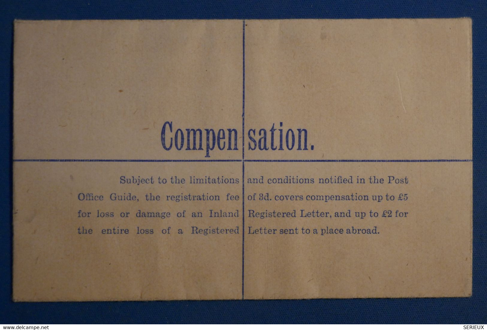 AJ3 GRANDE BRETAGNE  BELLE LETTRE ENTIER RECOM.  1935 ++++ NON VOYAGEE - Briefe U. Dokumente