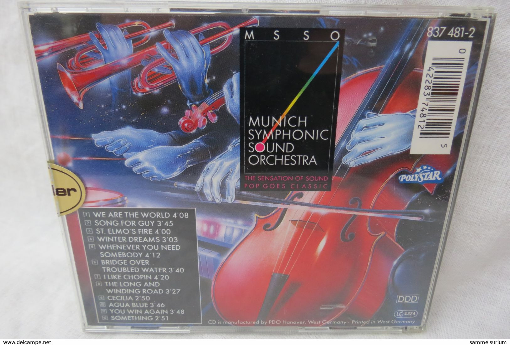 CD "MSSO Munich Symphonic Sound Orchestra" The Sensation Of Sound, Pop Goes Classic - Instrumental