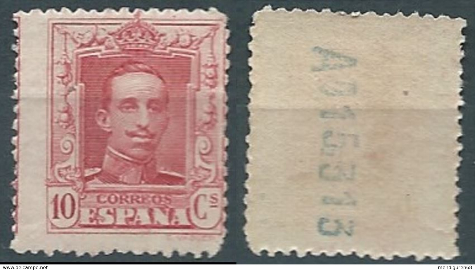 ESPAGNE SPANIEN SPAIN ESPAÑA 1922-30 ALFONSO XIII 10 Cénts CarmIne USED ED 313 YT 275 MI 286A SG 378 SC 334 - Nuevos