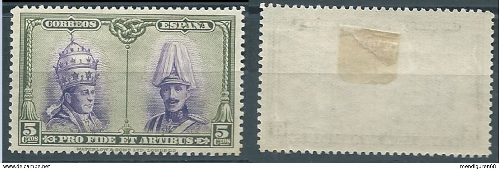 ESPAGNE SPANIEN SPAIN ESPAÑA 1928 CATACUMBAS 5 CTS OLIVE GREEN- VIOLET MNH HINGED ED 422 YT 355 MI 396 SG 490 SC B94 - Nuevos