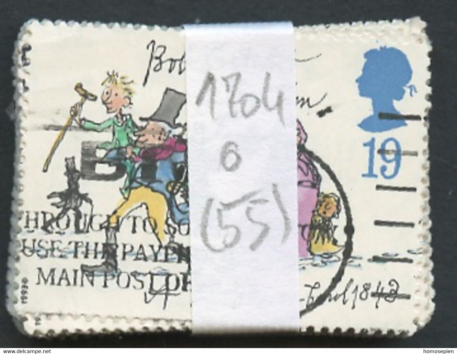 Grande Bretagne - Great Britain - Großbritannien Lot 1993 Y&T N°1704 - Michel N°1483 (o) - Lot De 55 Timbres - Feuilles, Planches  Et Multiples