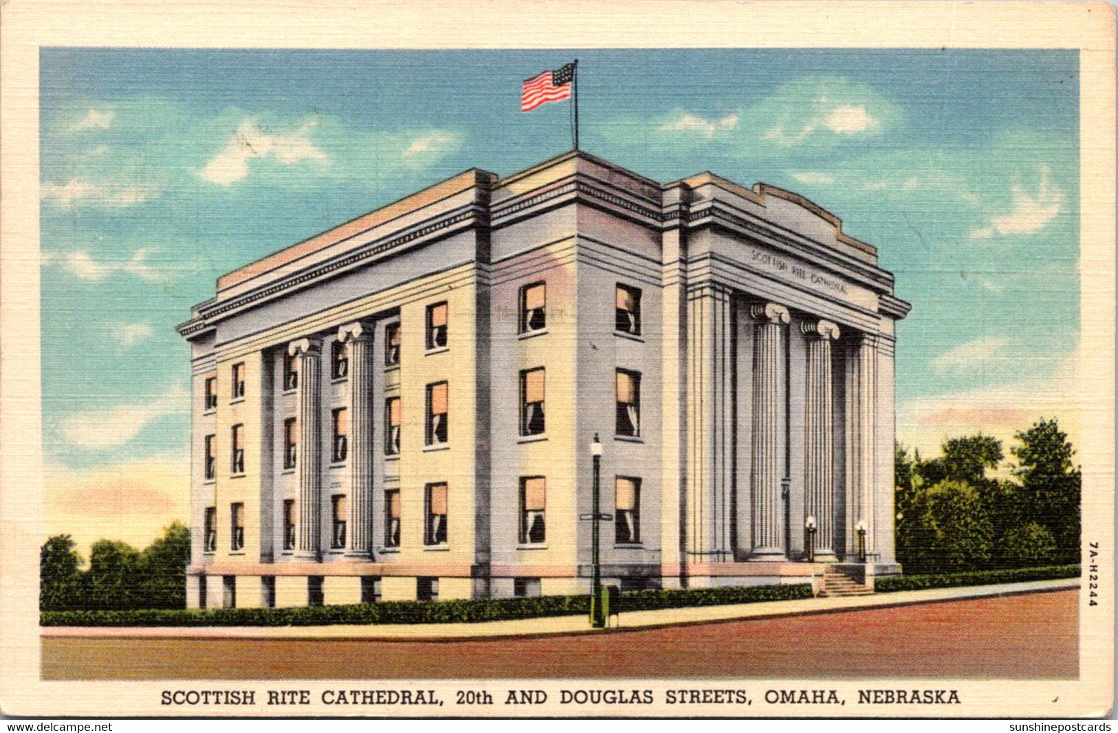 Nebraska Omaha The Scottish Rite Cathedral Curteich - Omaha