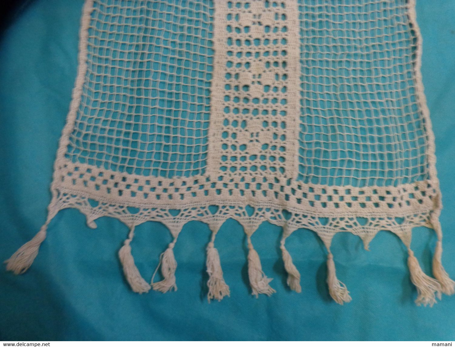 1 Seul Rideau 40x84 Franges Comprises - Laces & Cloth