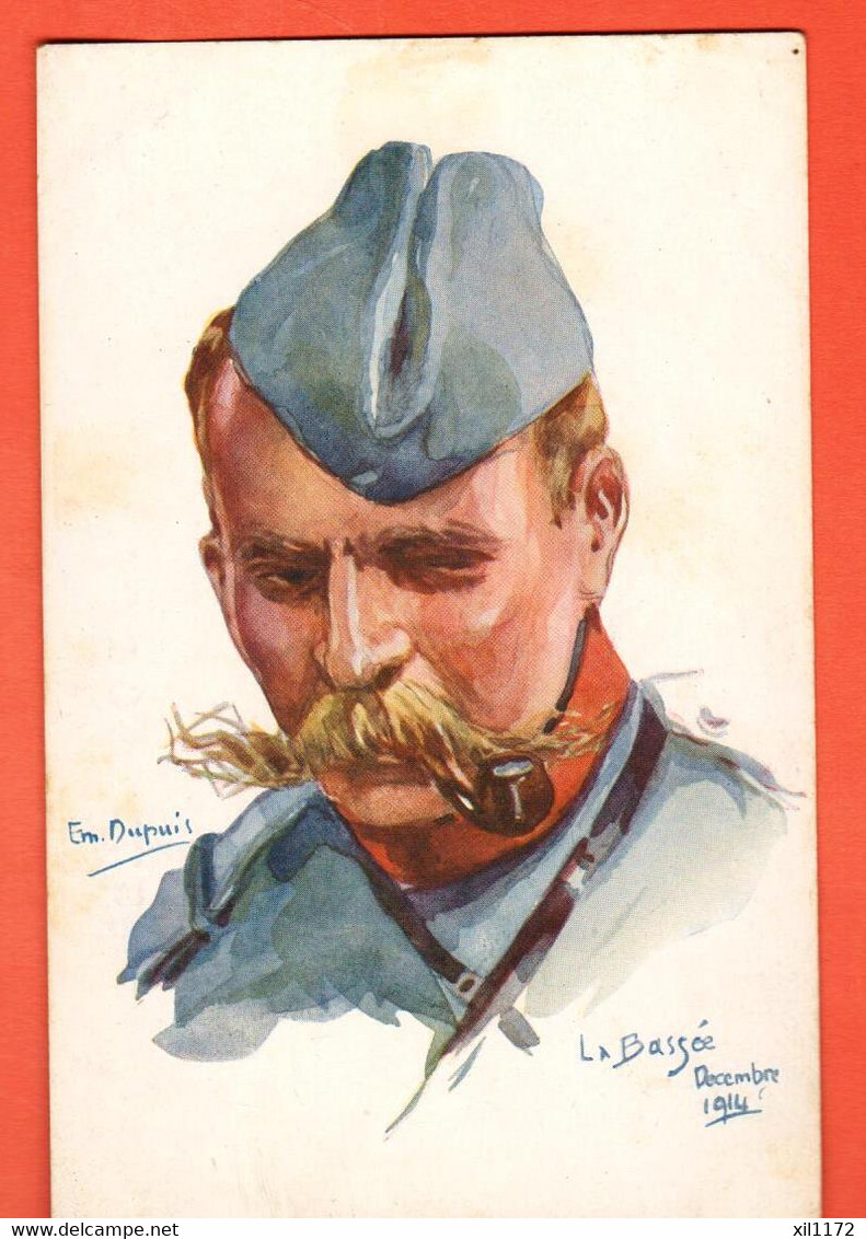 ZKI-18 Illustrator Emil Dupuis Nos Poilus No 1   BAtaille De La Bassée.  Décembre  1914 - Dupuis, Emile