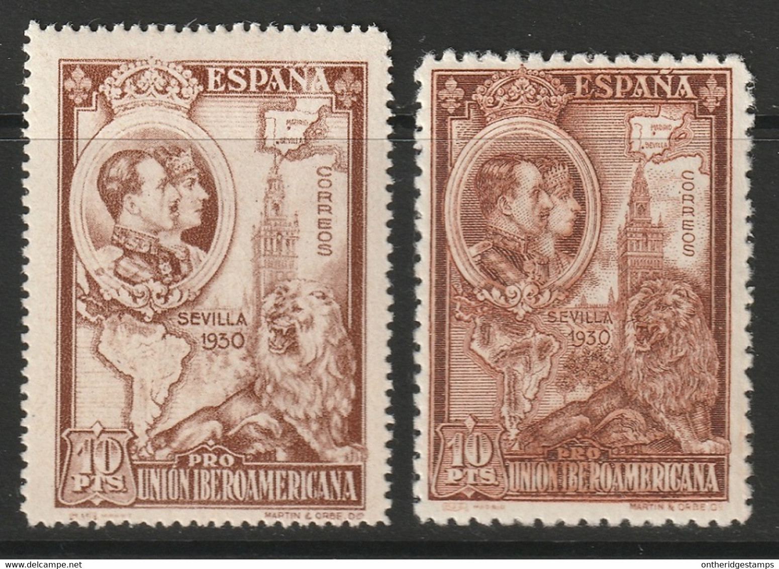 Spain 1930 Sc 447-8 Espagne Ed 580-1 Yt 471-2 MNH** (447 MLH*) - Nuevos
