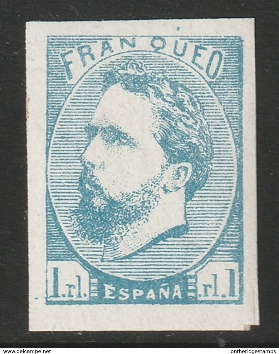 Spain 1881 Sc X1 Espagne Ed 156 Carlist 1st Reprint MNH** - Carlistes