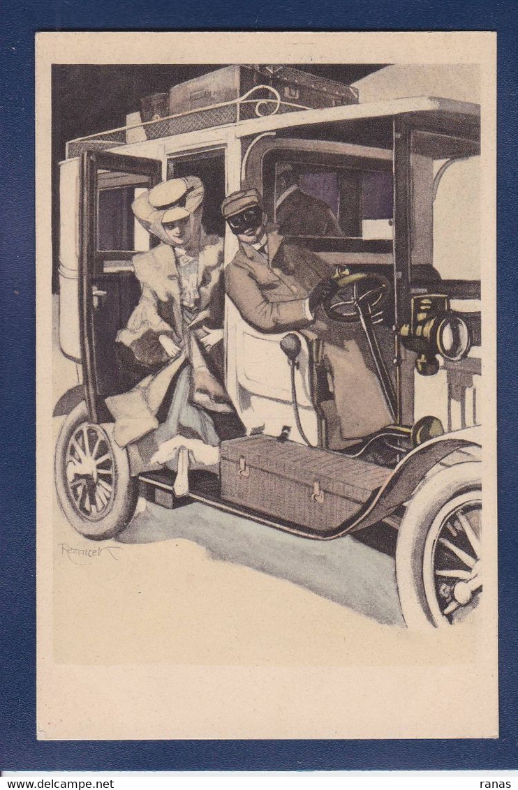 CPA Reznicek, Ferdinand Von Illustrateur Art Nouveau Série Simplicissimus Femme Women Voir Dos - Reznicek, Ferdinand Von