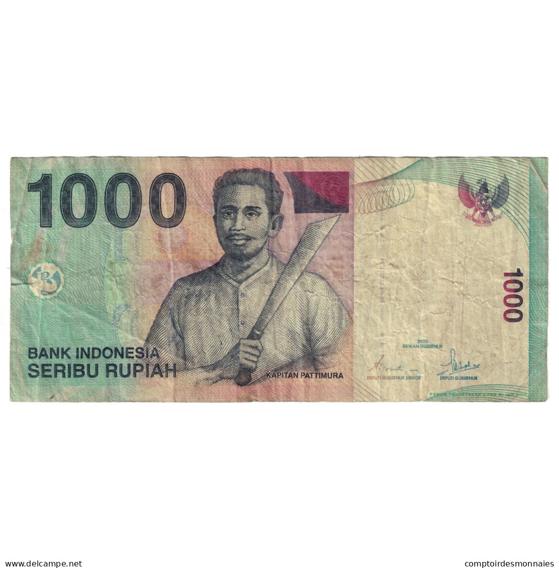 Billet, Indonésie, 1000 Rupiah, 2000, 2000, KM:141a, B - Indonésie