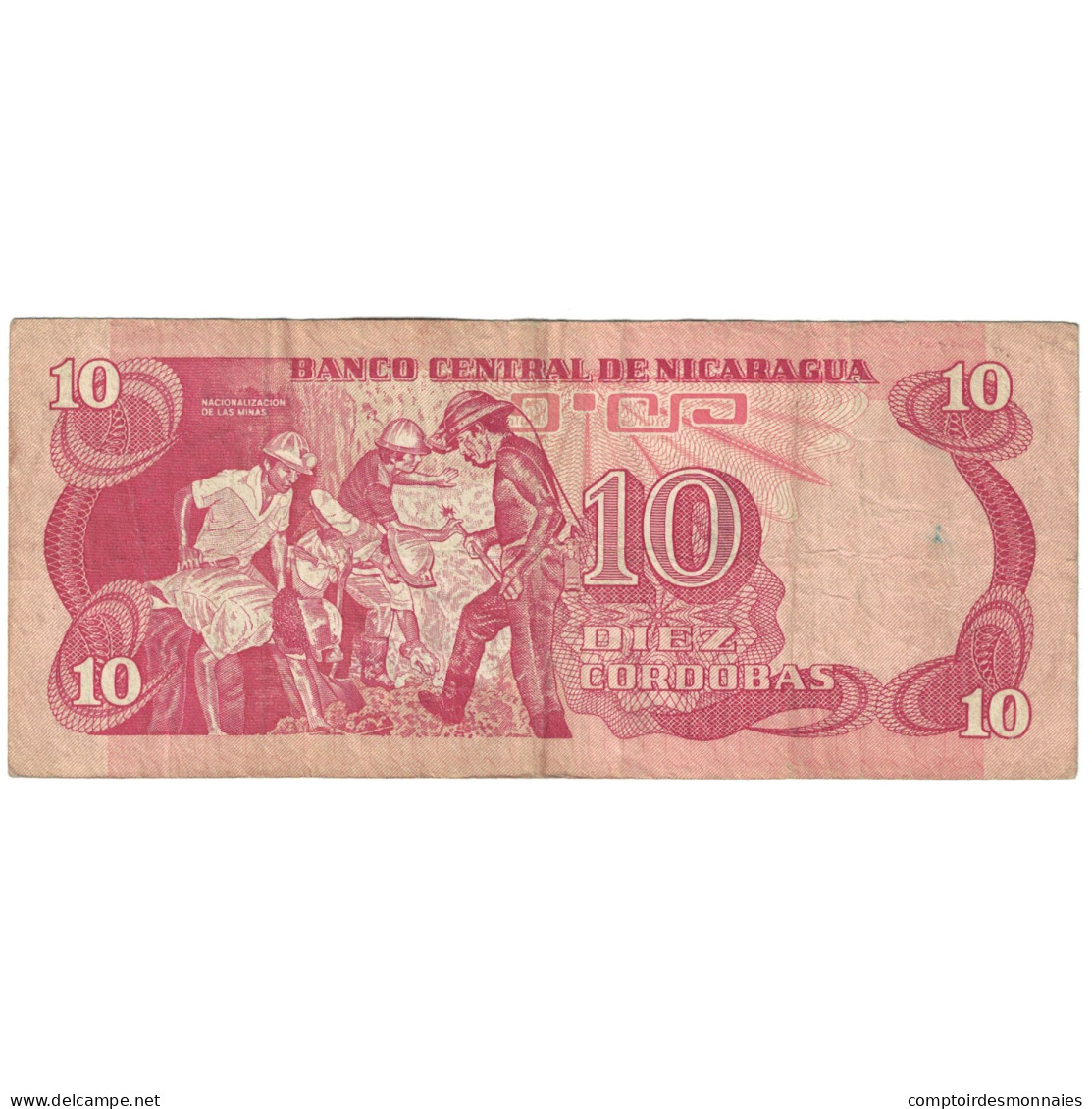 Billet, Nicaragua, 10 Cordobas, KM:134, TB - Nicaragua