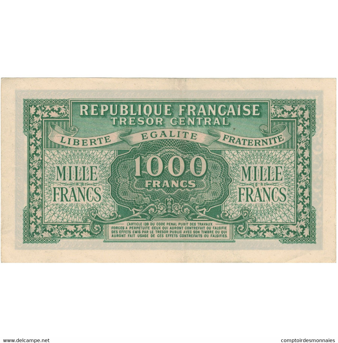 France, 1000 Francs, Marianne, 1945, SUP+, Fayette:VF13.2, KM:107 - 1943-1945 Maríanne