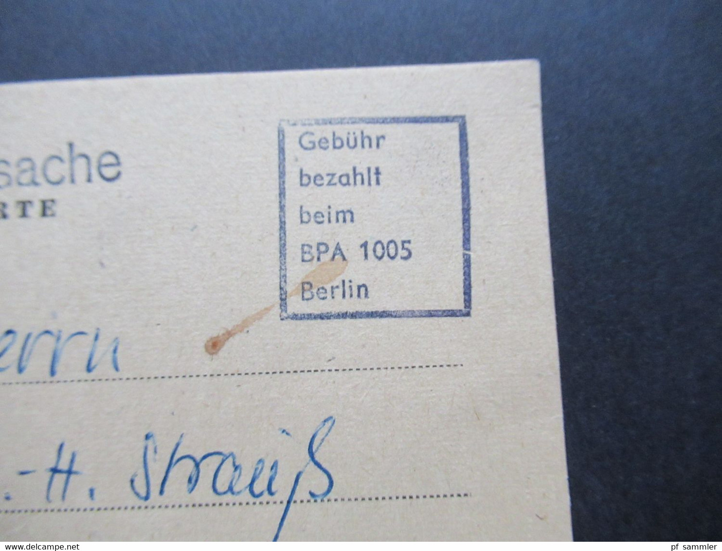 DDR 1986 PK Drucksache Gebühr Bezahlt Beim BPA 1005 Berlin 1. Mahnung / Leihfrist Berliner Ärztebibliothek - Storia Postale