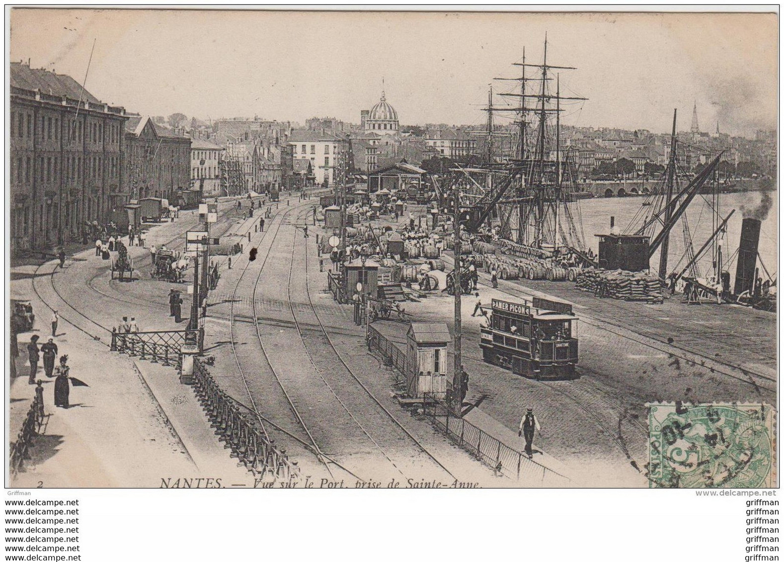 NANTES VUE SUR LE PORT PRISE DE SAINTE ANNE TBE - Nantes