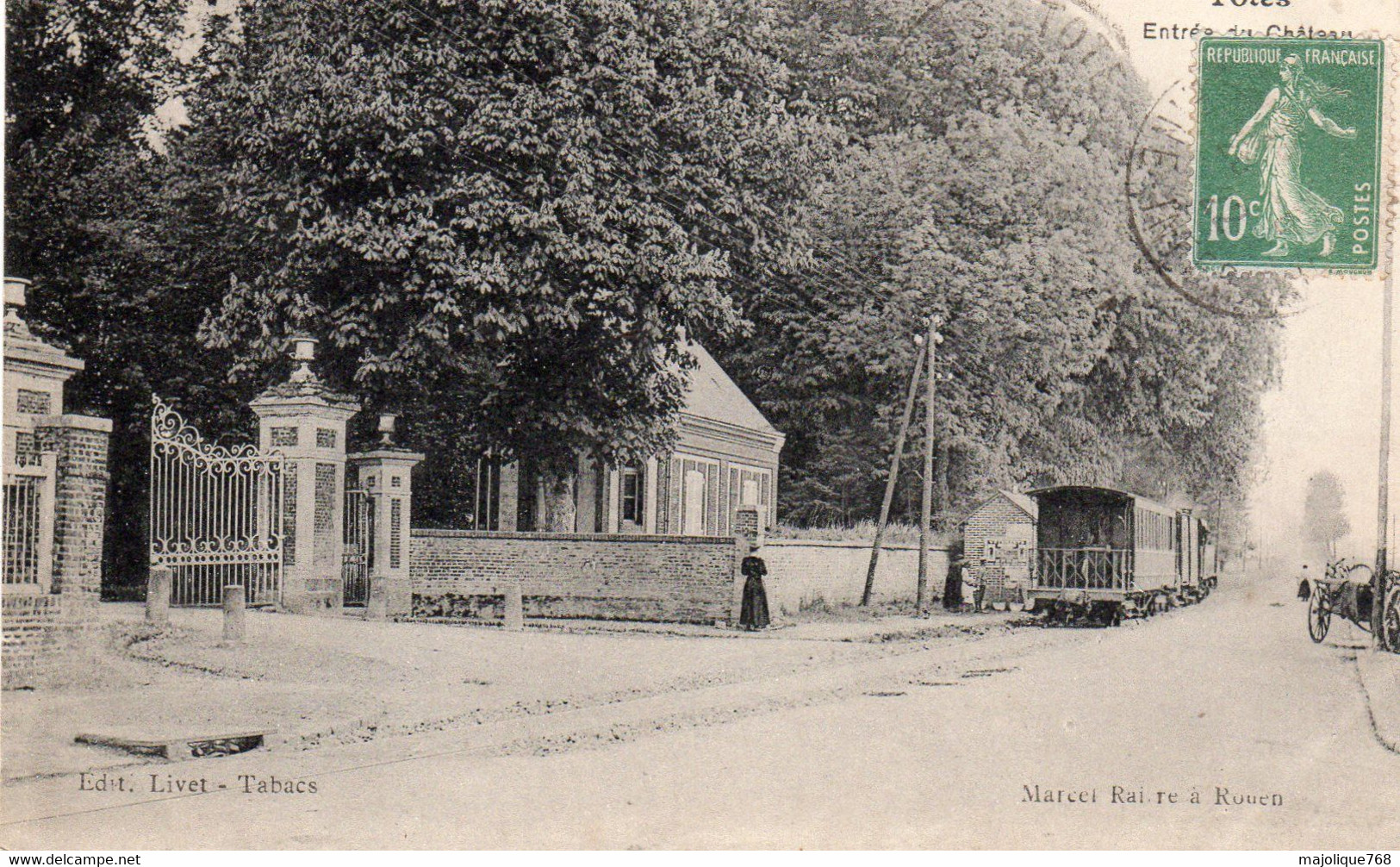 Cpa De Tôtes - Entrée Du Château - - Totes