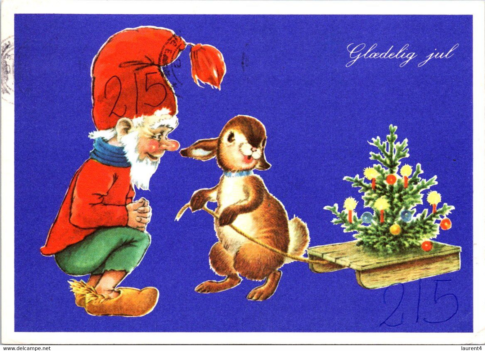 (4 C 43) Denmark  - Christmas Card (2) 1970's (posted) - Sonstige & Ohne Zuordnung