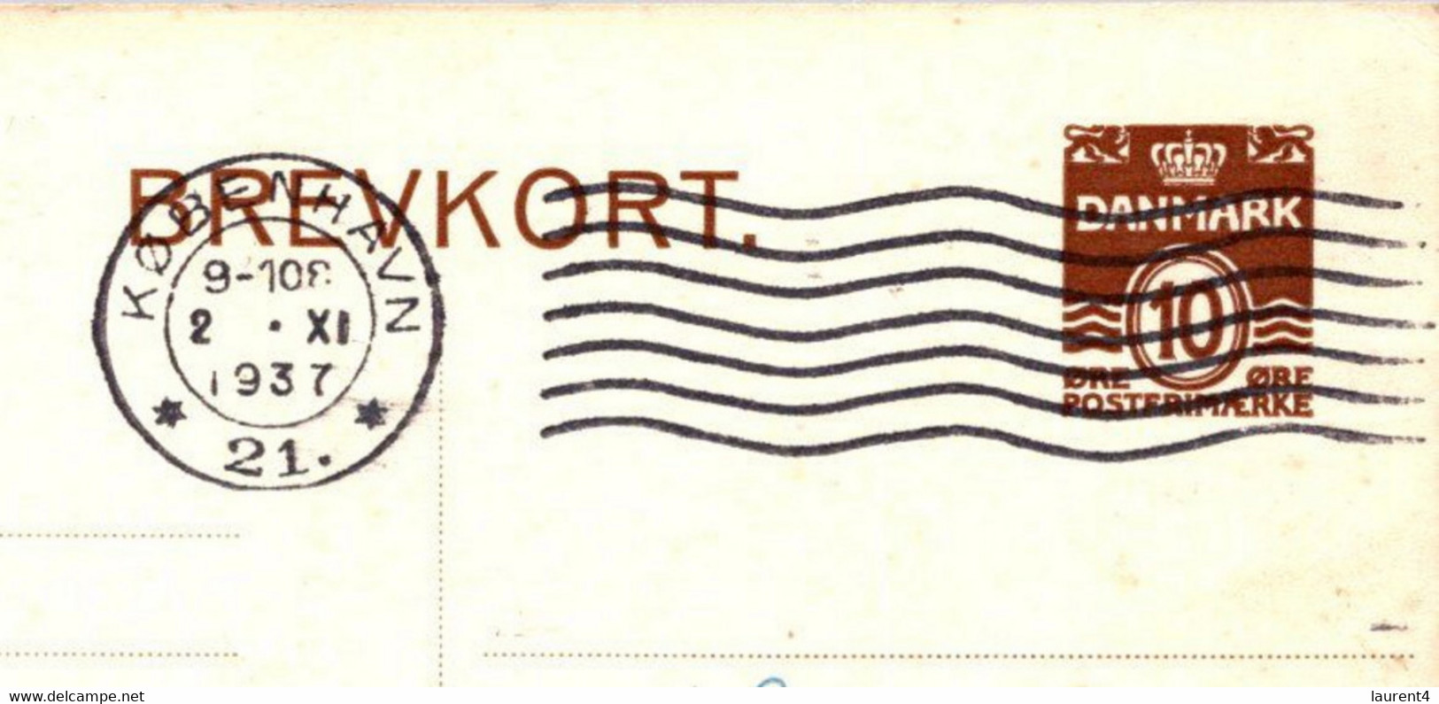 (4 C 43) Denmark  - BREVKORT - 1937 (125) - Other & Unclassified