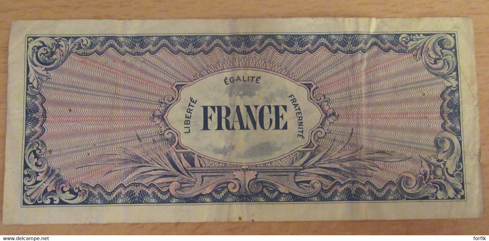 France - Billet 100 Francs 1944 Revers "FRANCE" Sans Série - 1945 Verso Francia