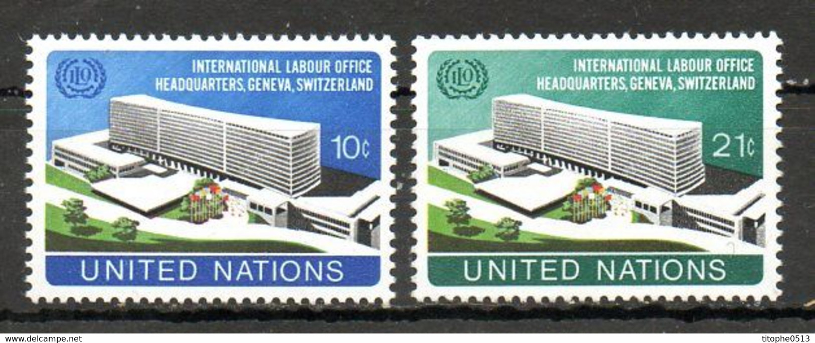 ONU NEW YORK. N°237-8 De 1974. Bureau International Du Travail. - OIT