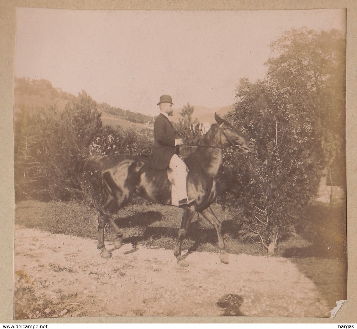 Vers 1894 4 Photos Prises Et Légendées à Artemare Ain Cheval Cavalier Attelage - Ancianas (antes De 1900)