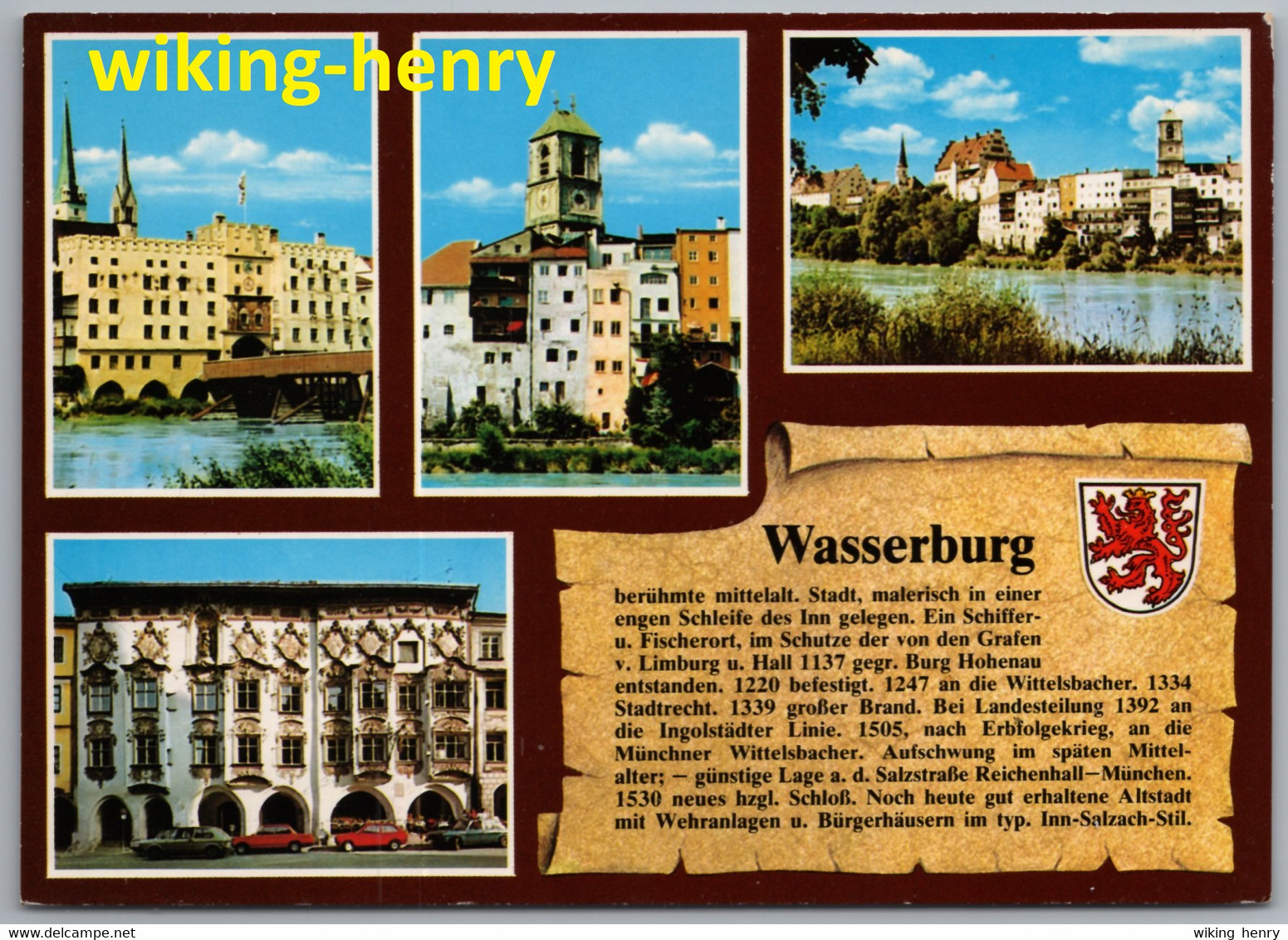 Wasserburg Am Inn - Mehrbildkarte 3   Mit Chronik - Wasserburg (Inn)