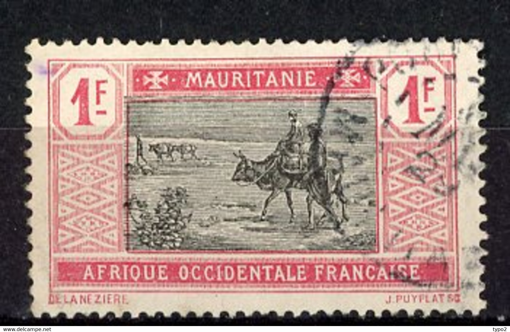 MAUR- Yv.  N°31  *  1f  Série Commune   Cote  1,25   Euro BE   2 Scans - Used Stamps