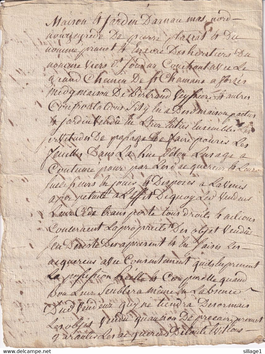 Limoges (Haute-Vienne 87) Donation  Chirac -  Vigneron - Couvreur 1765 - ... - 1799