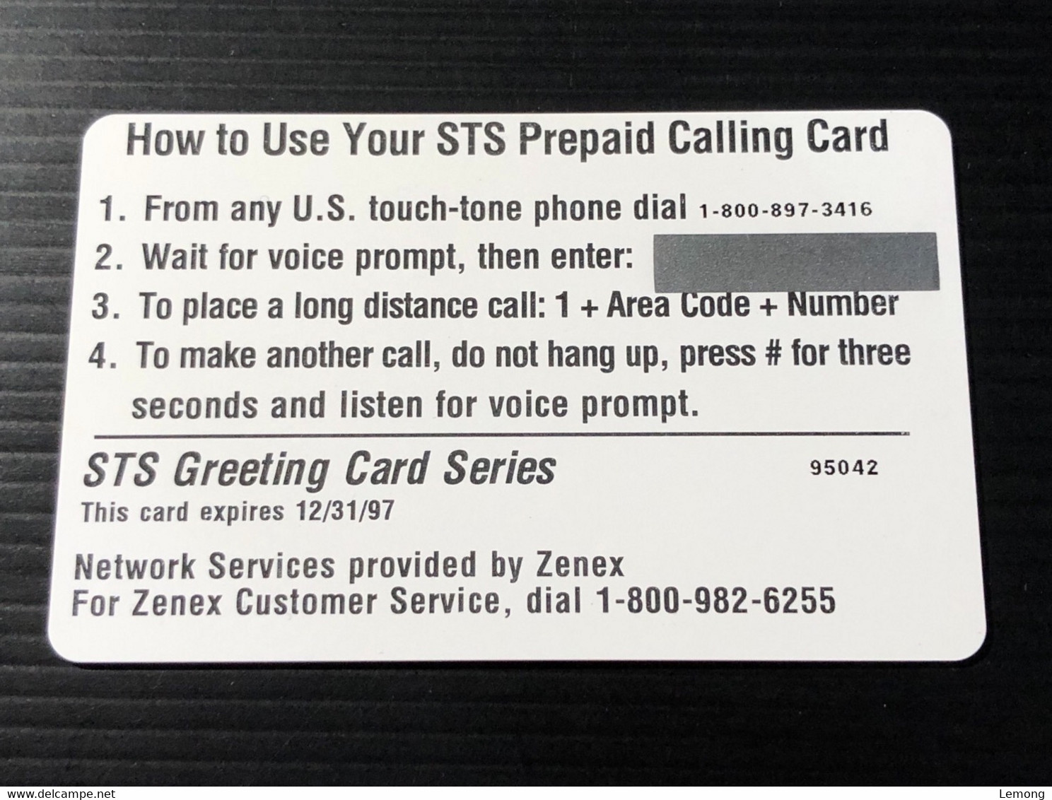 Mint USA UNITED STATES America STS Prepaid Telecard Phonecard, STS Greeting Card Series, Set Of 1 Mint Card - Otros & Sin Clasificación