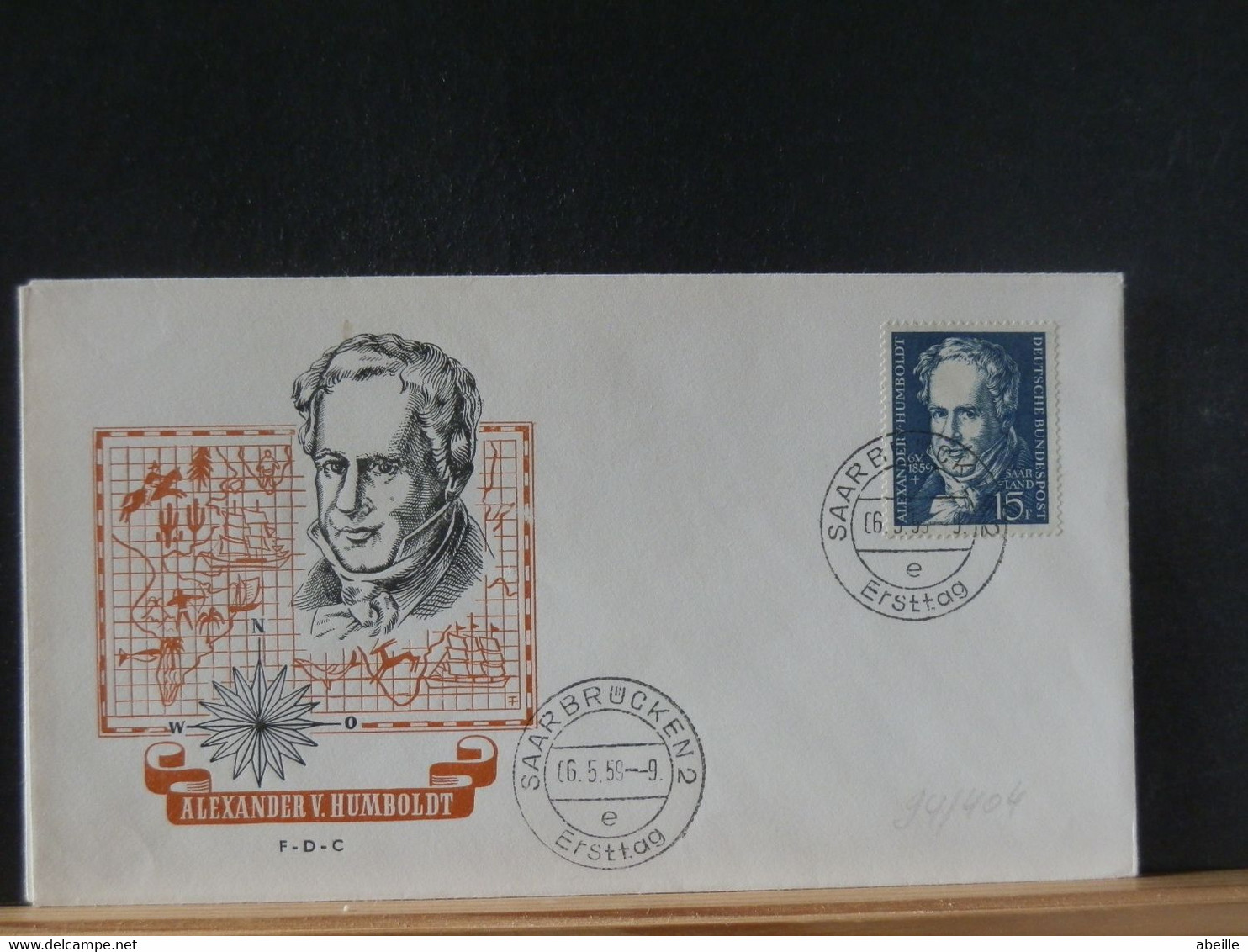 94/404  FDC  SAARLAND  1959 - FDC