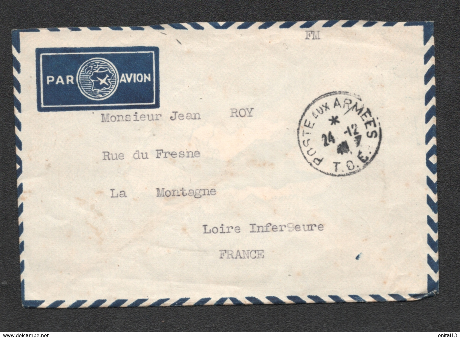 POSTE AUX ARMEES / TOE / SP 72269   D69 - Guerre D'Indochine / Viêt-Nam