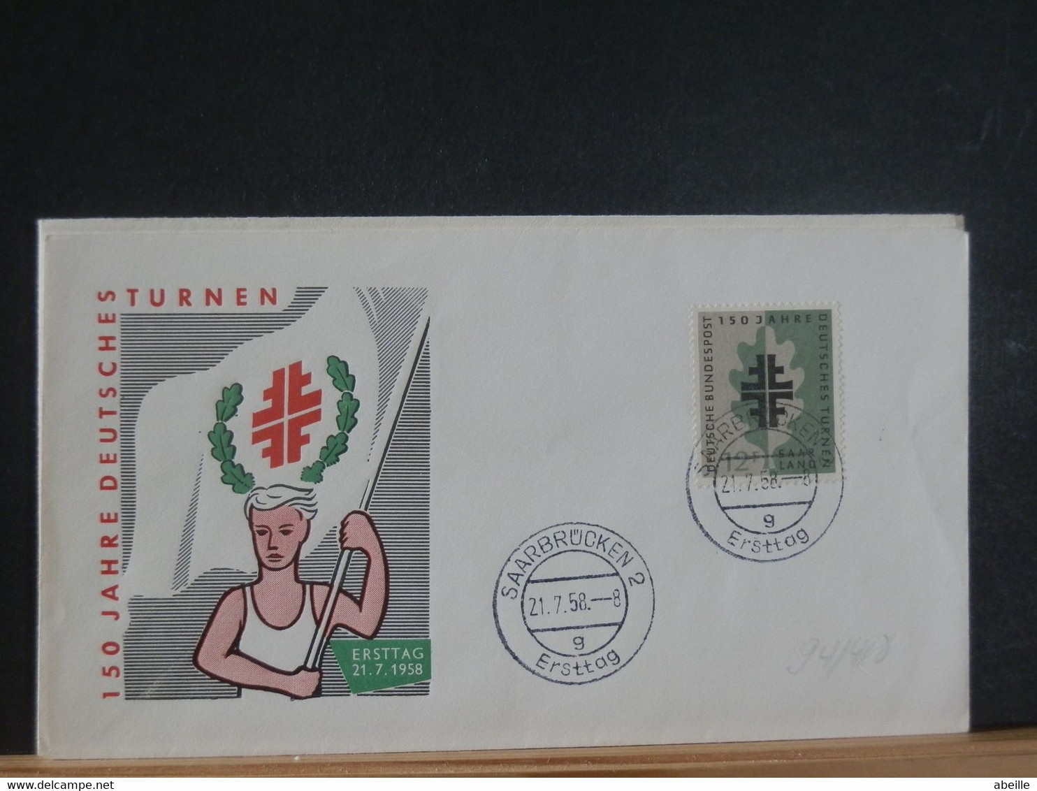 94/418 FDC  SAARLAND  1958 - FDC