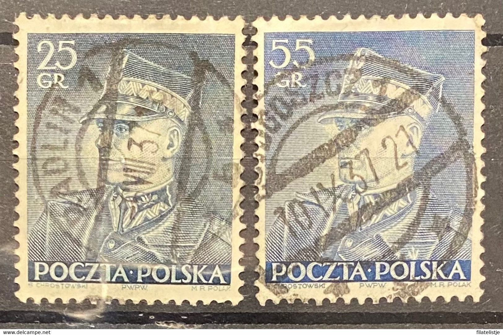 Polen Zegels Nr 319-320 Used - Verzamelingen