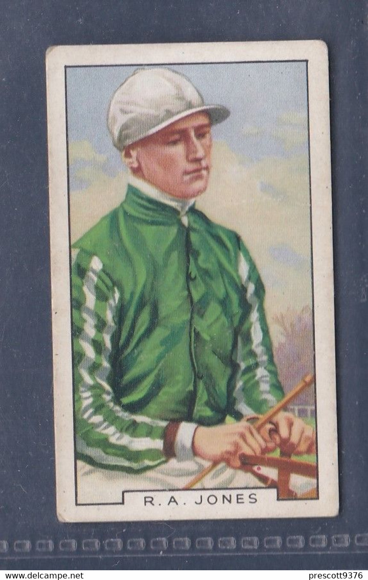 Famous Jockeys 1936 - 33 Robbie Jones   - Gallaher Cigarette Card - Original- Sport, Horse Racing - Gallaher