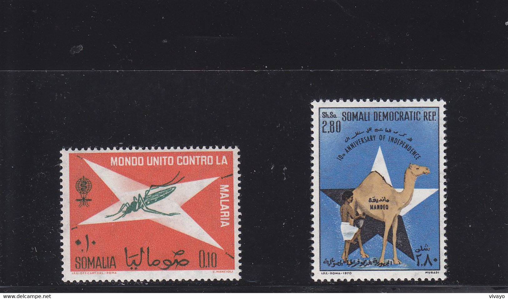 SOMALIA - 1962 -1970 -  **/MNH - MALARIA , CAMEL - Somalia (1960-...)