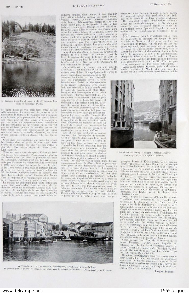 L'ILLUSTRATION N° 4782 27-10-1934 RAYMOND POINCARÉ PANTHÉON NOTRE-DAME BAR-LE-DUC BELGRADE OSLO LAS BRANOSERAS HOTCHKISS