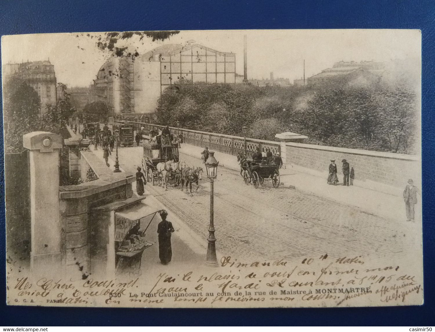 MONTMARTRE LE PONT CAULAINCOURT AU COIN DE LA RUE DE MAISTRE - Bruggen