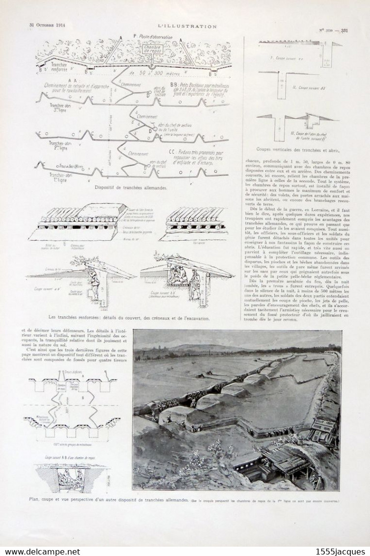 L'ILLUSTRATION N° 3739 31-10-1914 ANVERS BOMBARDEMENT ARRAS FUSILIERS YPRES BRIAND PAPEETE MONTENEGRO TRAIN BLINDÉ