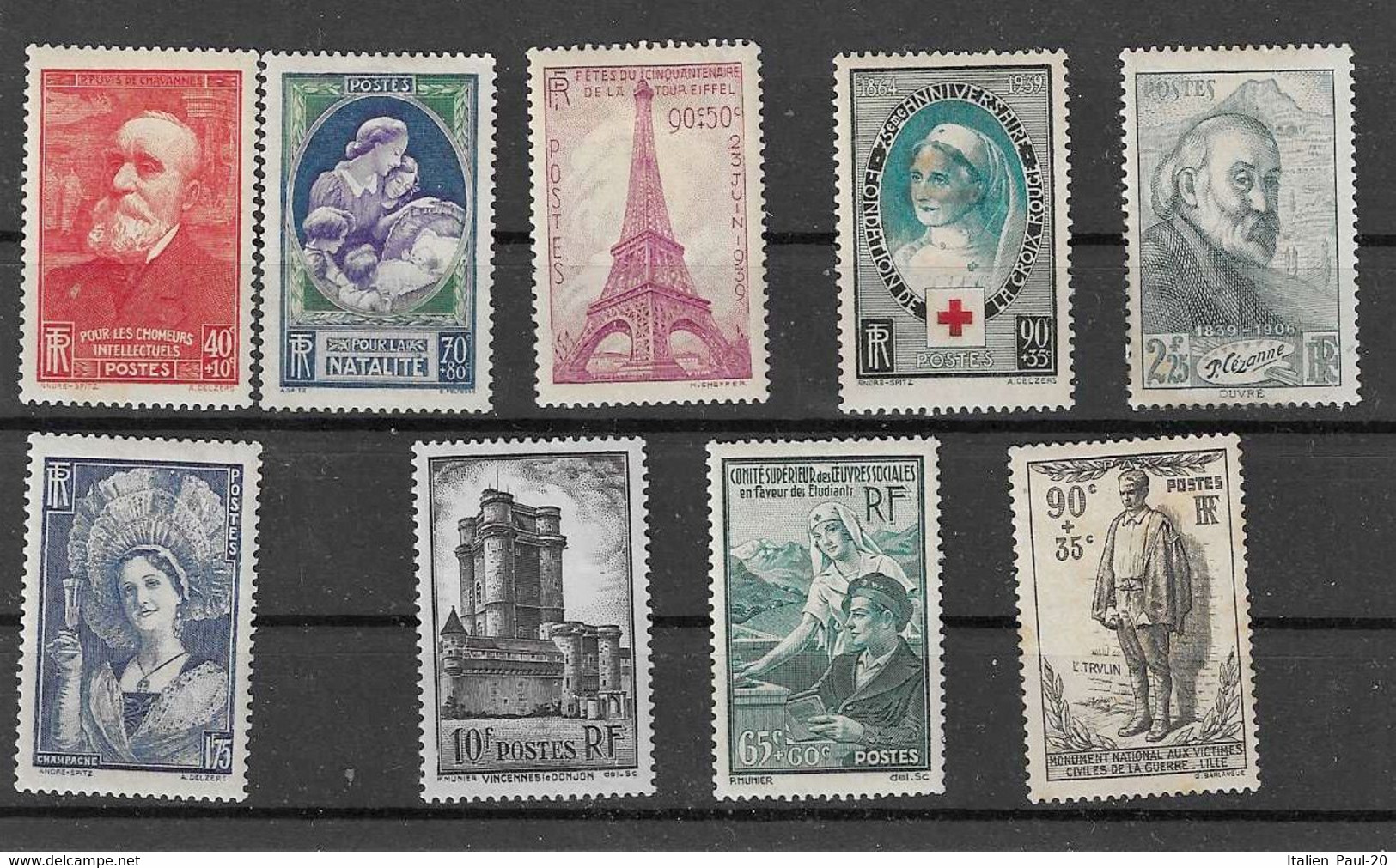 Frankreich - Selt./ungebr. Lot Aus 1938/39 - Aus Michel 414 Und 455! - Unused Stamps