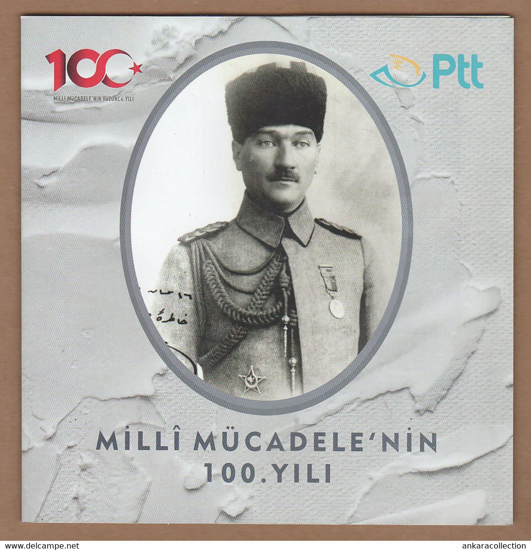 AC - TURKEY PORTFOLIO STAMP CENTENARY OF THE NATIONAL STRUGGLE MUSTAFA KEMAL ATATURK 1919 - 2019 24 STICKER STAMPS 2019 - Cuadernillos