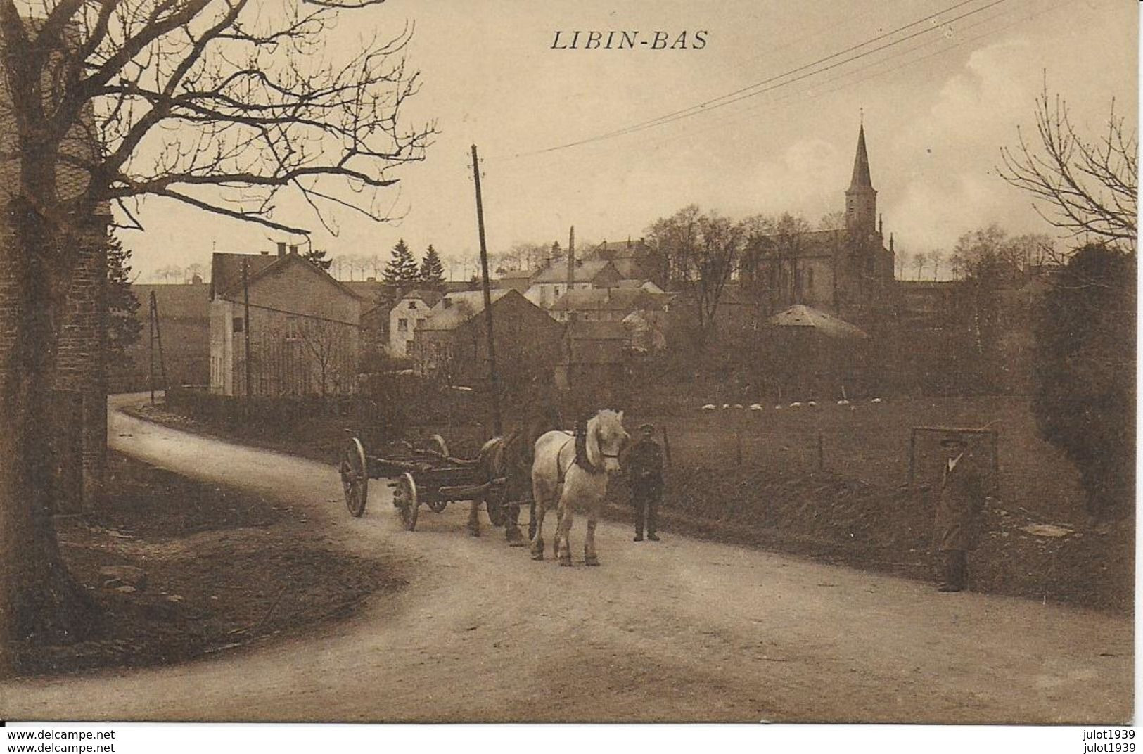 LIBIN ..-- Attelage . 1926 Vers ANVERS ( Melle H. DE WIT ) . Voir Verso . - Libin