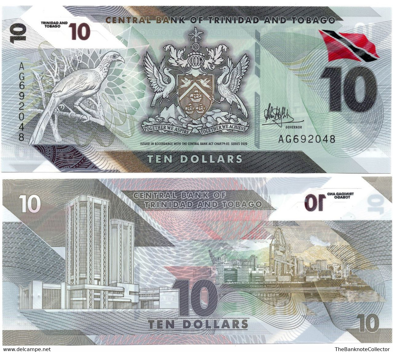 Trinidad And Tobago 1 5 10 20 50 And 100 Dollars 2020-2021 Polymer Series 6 Pieces Set UNC - Trinité & Tobago