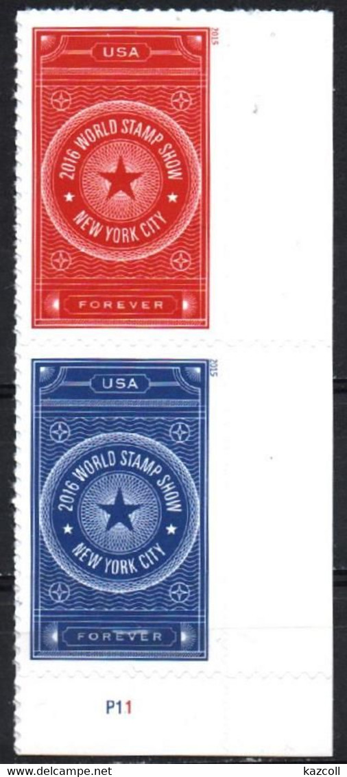 United States USA 2015. 2016 World Stamp Show - New York City. MNH - Ongebruikt