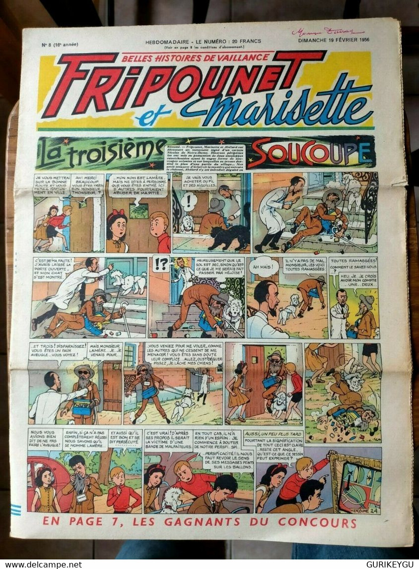 Fripounet Et Marisette N° 8 Sylvain Et Sylvette 19/2/1956 MARGUERITE De Lorraine - Sylvain Et Sylvette