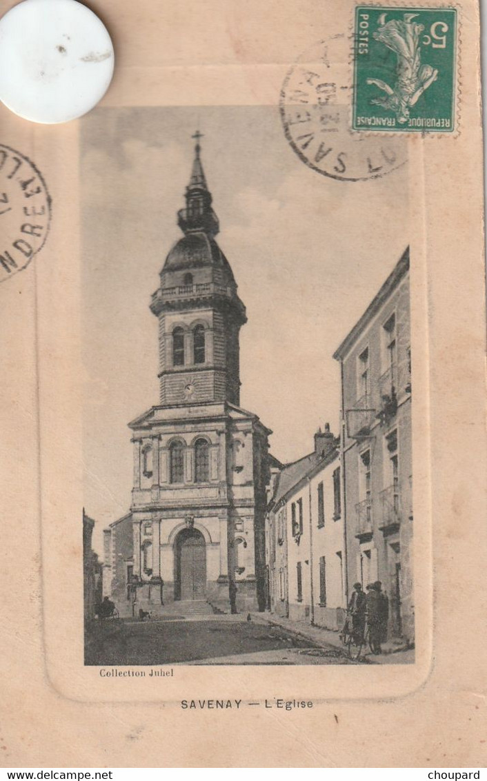 44 -  Carte Postale Ancienne De SAVENAY   L'Eglise  ( Carte Un Peu Molle à Recoller )mais En Bon état - Savenay