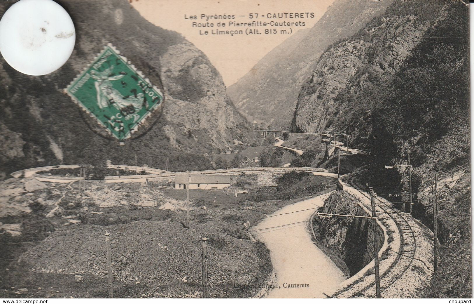 65 - Carte Postale Ancienne De   CAUTERETS    Route De Pierrefitte  Cauterets - Cauterets